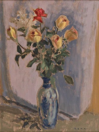 "Bukiet żółtych róż" ("Bouquet aux roses jaunes") — Benn Bencion Rabinowicz