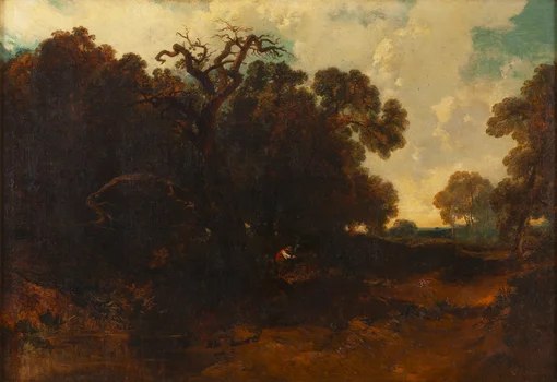 Pejzaż leśny — Charles Hoguet