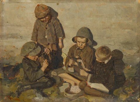 Gra w karty — Franciszek Mrazek
