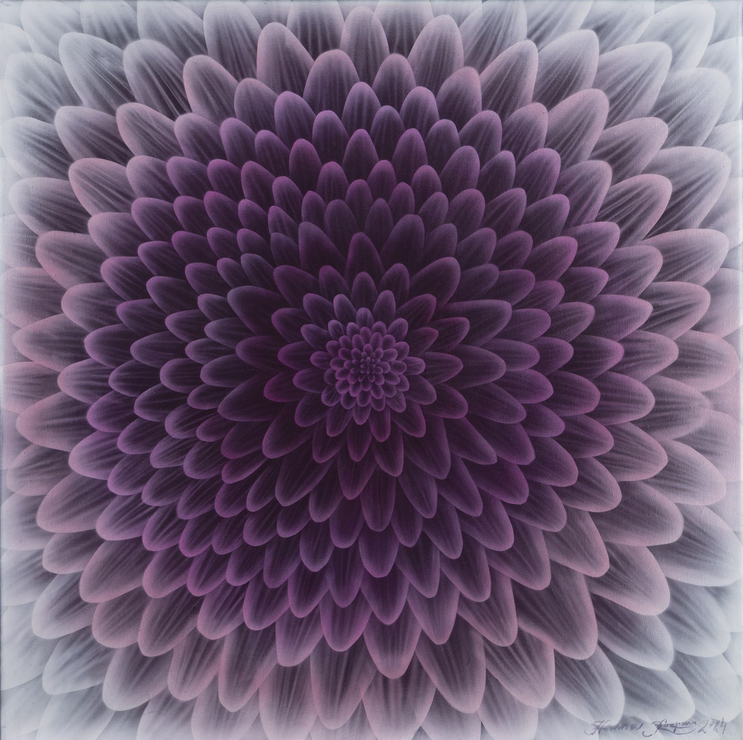 Purpurowy kwiat — Hanna Rozpara (1990)