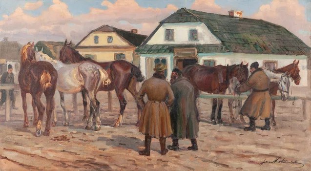 Przed karczmą — Jan Erazm Kotowski