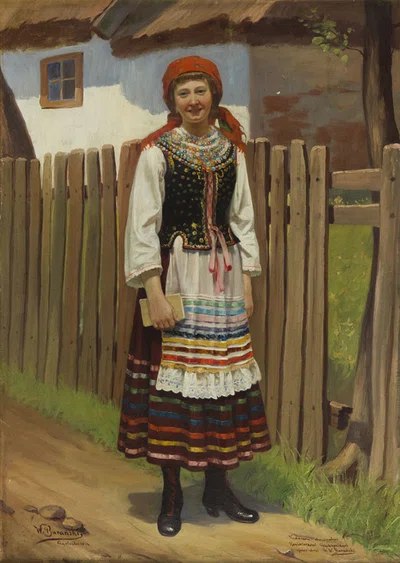 Woman in Folk Costume — Jan Władysław Barański