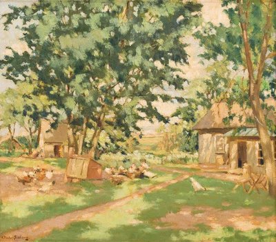 Wiejskie podwórko — Kazimierz Plater-Zyberk
