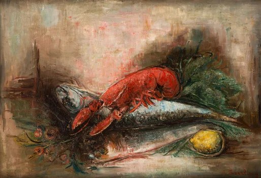Martwa natura z homarem — Marc Sterling