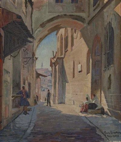 Ecce Homo Street in Jerusalem — Max Haneman (Hanneman)