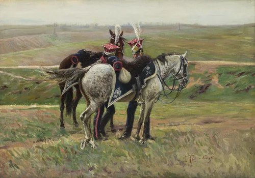 Szwoleżerowie przy koniach — Zygmunt Rozwadowski